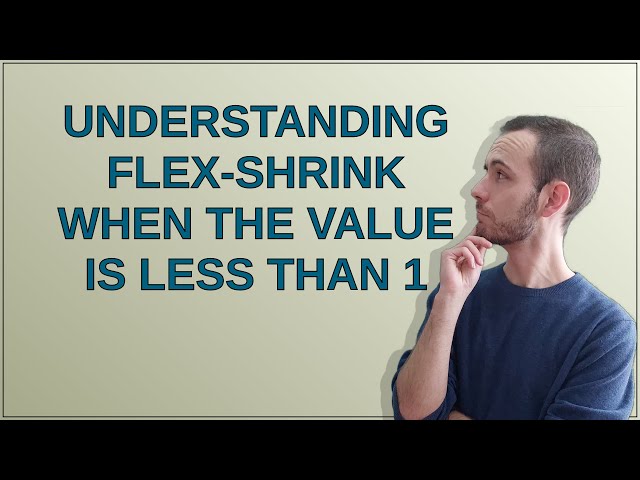 Understanding flex-shrink when the value is less than 1