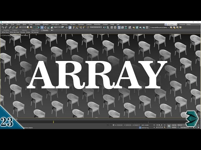 #23 || ARRAY || 3DS MAX FULL MODELING TUTORIAL IN HINDI ||