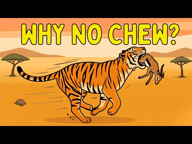 Why Do Predators Swallow Meat Whole?