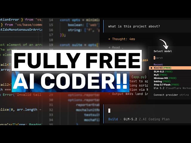 OpenCode + FREE Kimi K3, GLM-5.2 API: IT ACTUALLY WORKS!
