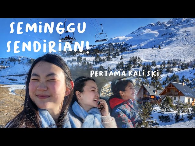 A WEEK ALONE LEFT BY MY HUSBAND! MY FIRST TIME SKIING WITH MY FRIEND