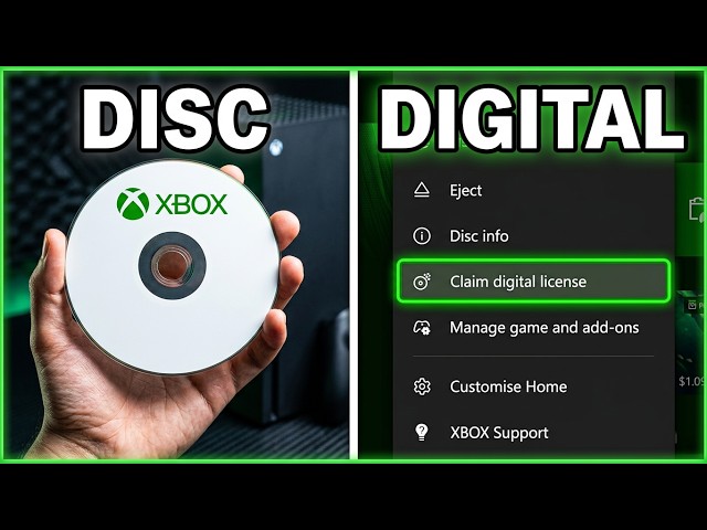 How to do Disc to Digital on Xbox (Digital License)