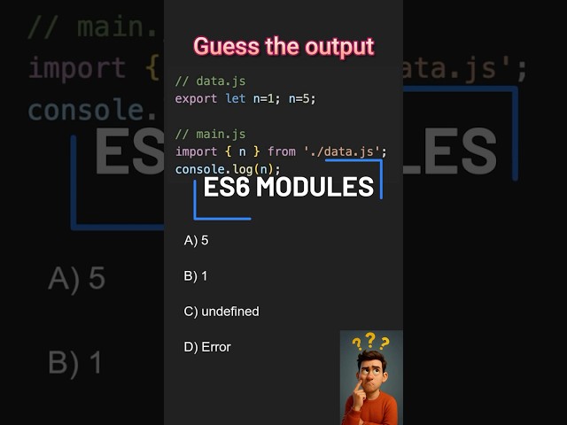 Javascript interview questions -es6 #shorts #short #shortsfeed #webdevelopment #javascript #ytshorts