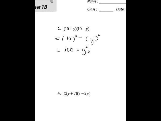 F2 Math Skill consolidation ws ch1