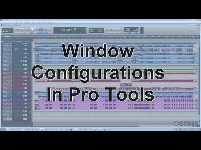 Window Configurations in Pro Tools