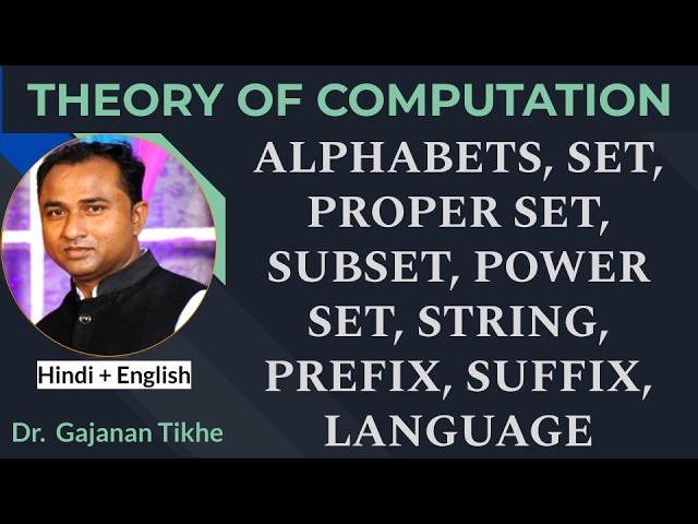 ALPHABETS, SET, STRINGS, LANGUAGES  DEFINITIONS WITH EXAMPLES
