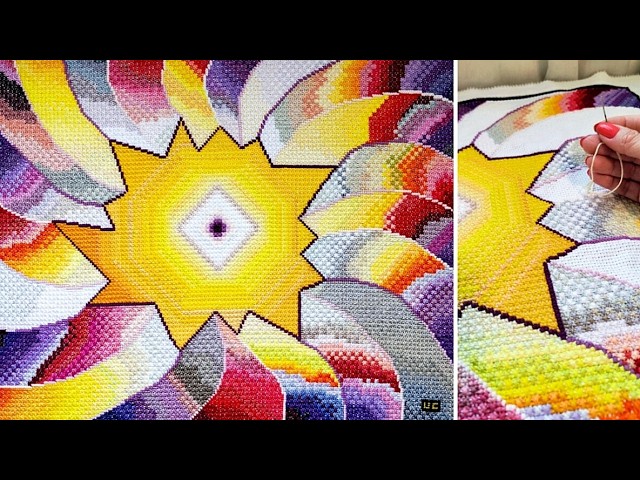 Creating "Transition 1" (Part 3): Artistic Expression in Double Cross Stitch