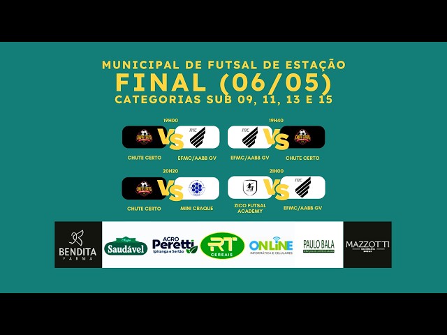 🔴 AO VIVO: Campeonato Municipal de Estação | Final (06/05) | PVE Transmissões