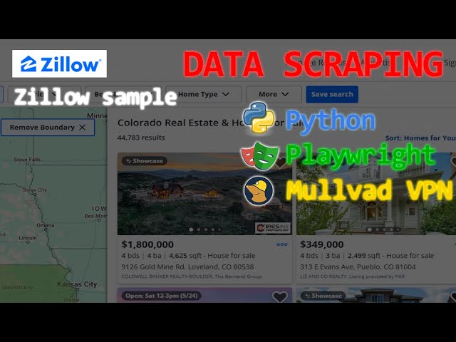 Web Scraping UpWork  Zillow playwright