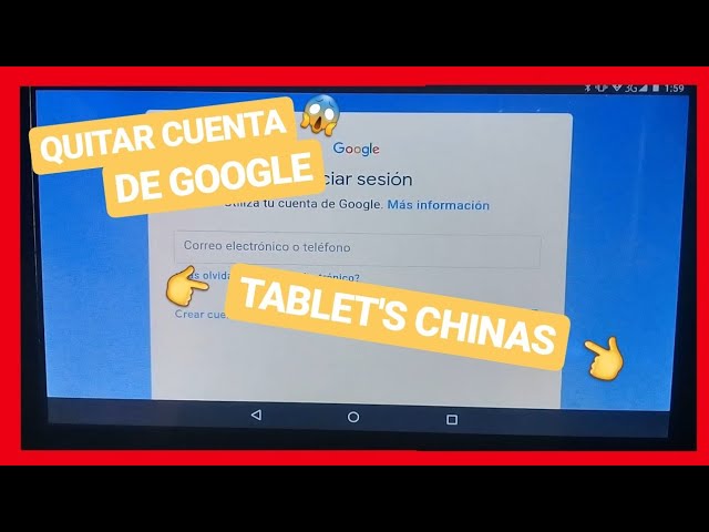 SACAR CUENTA de GOOGLE a TABLET'S CHINAS (NUEVO METODO 2026)