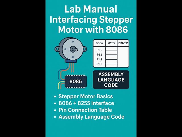 Lab Manual: Interfacing Stepper Motor with 8086