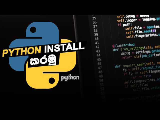 How to download & install Python on Windows | Sinhala | 2021