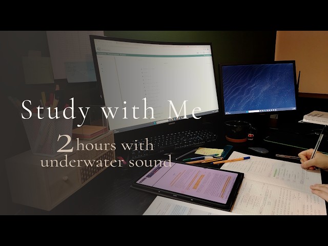 2 hours Study with Me🌿 | 50/10 pomodoro technique with timer