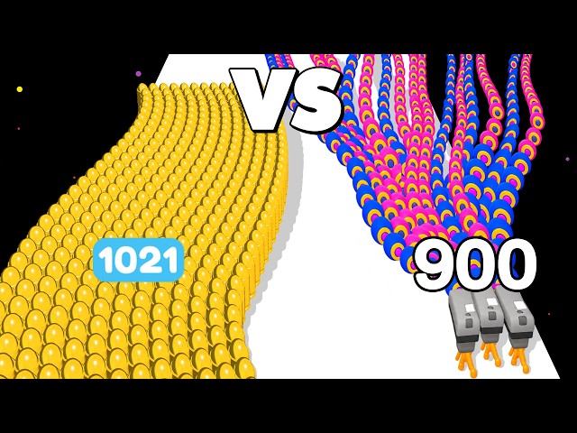 BULLET ARMY RUN /vs/ MERGE BULLET ∞ ASMR Gameplay Android iOS • Layer Run Infinity Ball Math Games