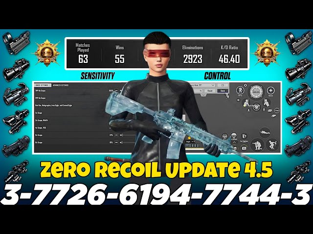 NEW UPDATE 4.5 CODE 🔥 PUBG MOBILE/BGMI SENSITIVITY SETTINGS 2026 | BEST SCOPE SENSITIVITY SETTINGS✅