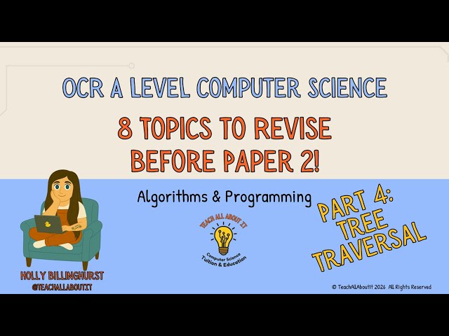 OCR A Level Computer Science - Top 8 Topics To Revise Before Paper 2 in 2026 : 4 - Tree Traversals