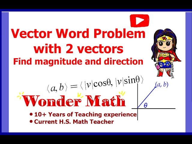Vector word problem with adding two Vectors