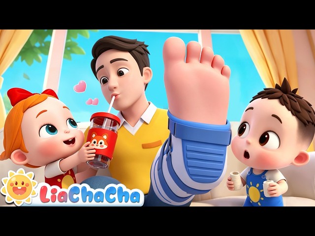 🔴I Can Take Care of Daddy!  | Daddy Got a Boo Boo! 🩹 | Family Care Songs for Kids | LiaChaCha