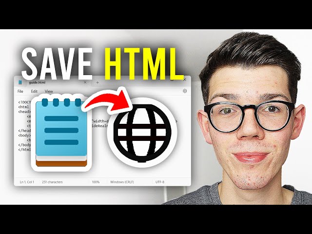 How To Save HTML File In Notepad - Full Guide