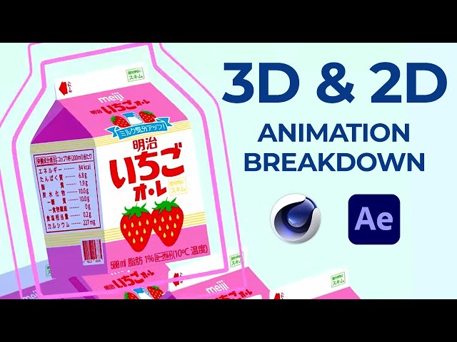 Milk Box Breakdown - 2D animation in Cinema 4D