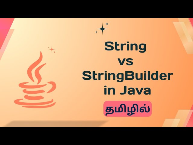 String vs String Builder in Java |in Tamil 
