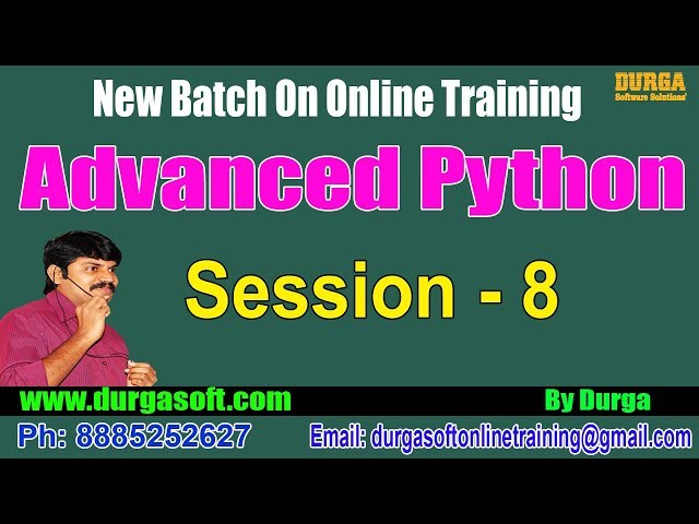 Advanced Python || Instance Method Vs Static Method Vs Class Method || by Durga On 18-07-2018