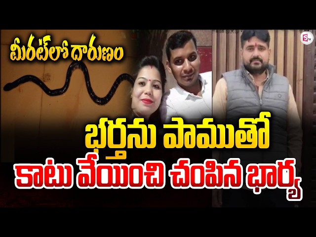 భర్తను పాముతో కాటు వేయించి | Husband and Wife Incident in Uttar Pradesh | SumanTV Vijay