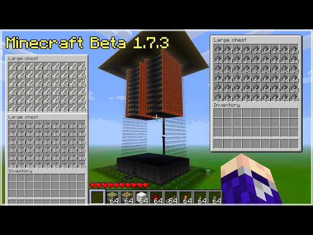 How to Build the Best Hostile Mob Farm in Minecraft Beta 1.7.3 (Tutorial)