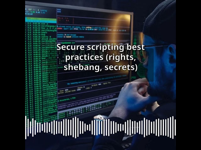 Secure scripting best practices (rights, shebang, secrets) | CyberSecurity & DevSecOps Expert:...