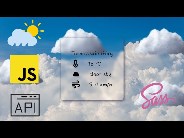 Weather Forecast with JavaScript, HTML, and Sass | Using API