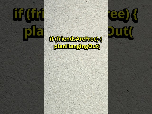 Real Life code for Deciding the Hangout With Friends  #codingmemes #codelearning