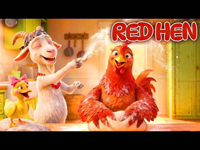 The Little Red Hen 🐔| 3D Animated Fairy Tale for Kids (4K) | Bedtime Stories
