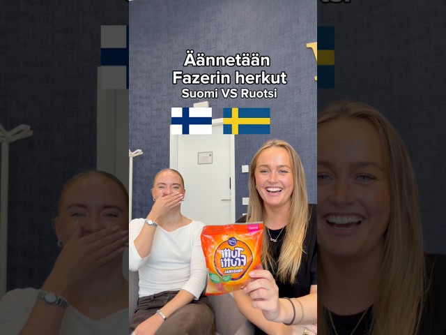 Äännetään Fazerin herkut - Suomi VS Ruotsi