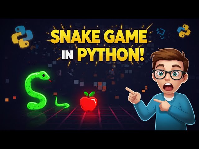 Snake Game Python Pygame Tutorial 🐍:  PART 2