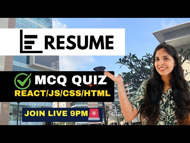 React Advanced MCQ LIVE 🔥 | useEffect, Memo, Redux | Interview