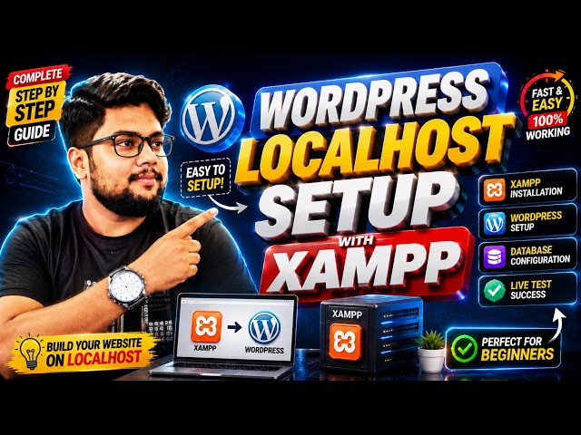WordPress Localhost Setup with XAMPP | Complete Beginner Tutorial (Step-by-Step)
