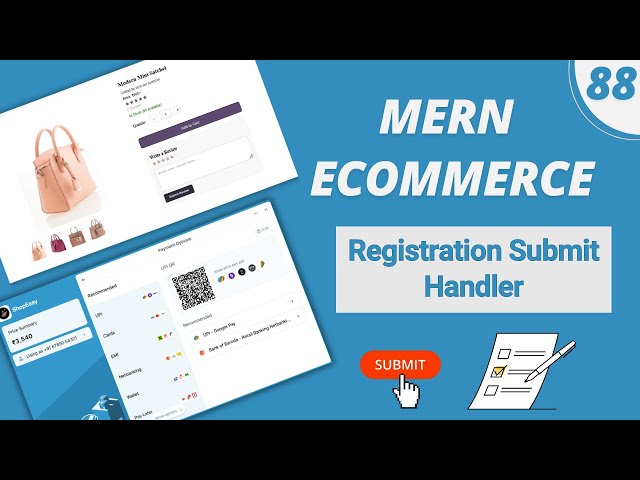MERN Stack E-Commerce in Hindi: #88 -  Registering User | onSubmit Event Handler