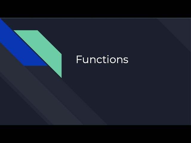 Introduction to functions in C programming