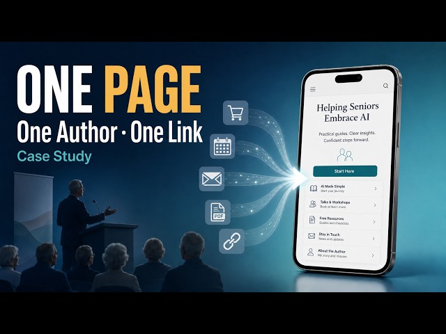 Case study: One page for an author who felt left behind | BizoMedia