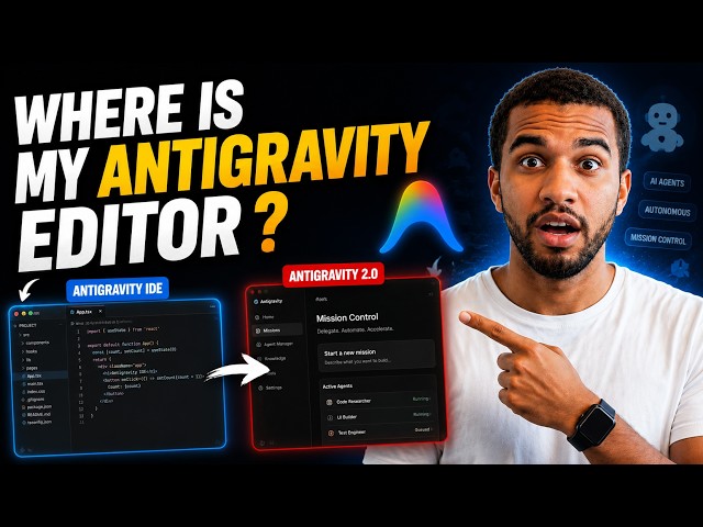 How to get old ANTIGRAVITY Code Editor back | Antigravity 2.0