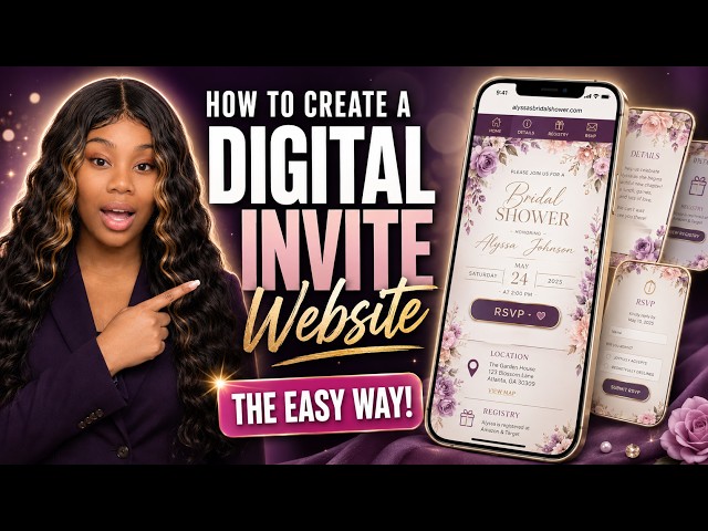 How To Make a Digital Invitation Website for Beginners