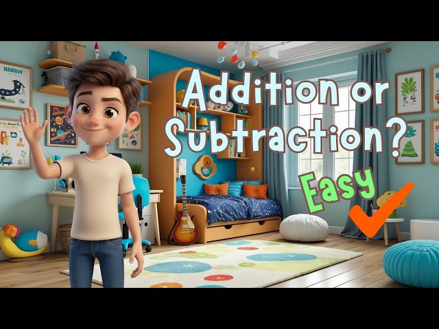 Mixed Addition & Subtraction 🍎🍊🎬 Math Word Problems Made Easy with Lucas