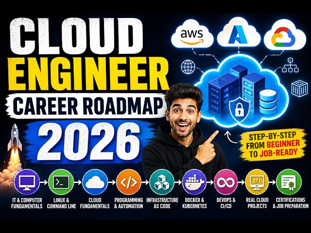 ☁️ Cloud Engineer Career Roadmap 2026 | Complete Beginner to Job-Ready Guide (AWS, Azure & GCP)