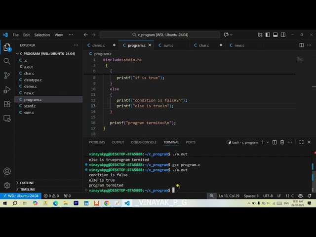 💡 Conditional Constructs in C | if & if-else Explained with Examples