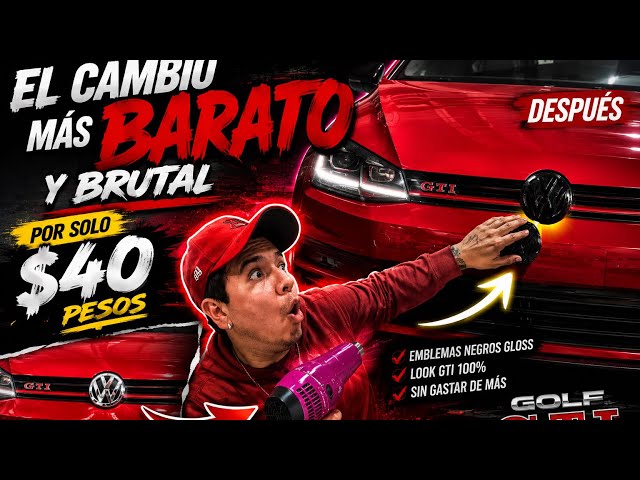 The CHEAPEST and most BRUTAL mod for a Golf TSI MK7.5, GTI style 🖤