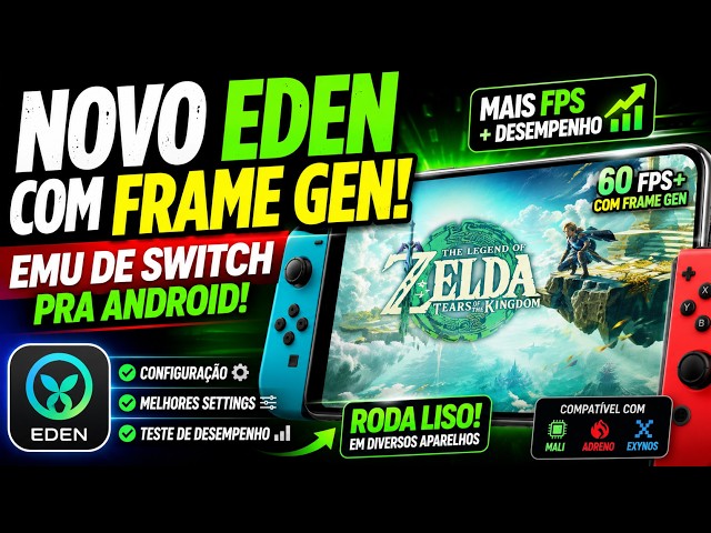 NEW EDEN WITH FRAME GEN: SWITCH EMULATOR FOR ANDROID SETUP AND PERFORMANCE TEST!