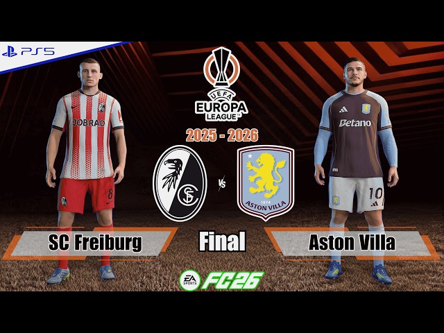 SC Freiburg vs. Aston Villa - UEFA Europa League 25/26 | Full Match | FC 26 - PS5™[4K]