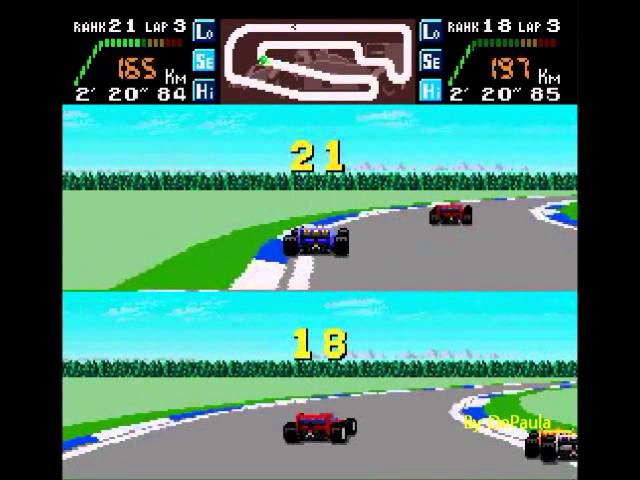 Final Lap Twin (Turbo Grafx 16) Abertura e Demo