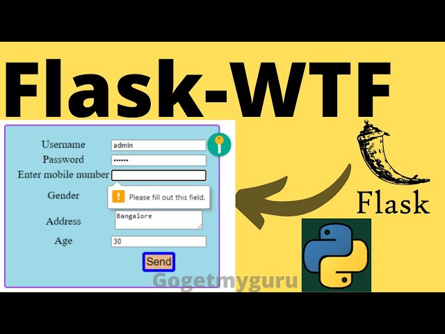 Python Flask Tutorial for Beginners | Flask-WTF