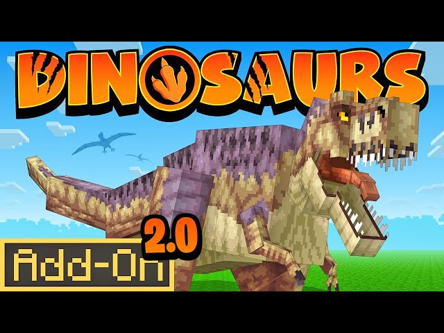 DINOSAURS 2.0 ADDON Brings 10 NEW Dinos to Minecraft Bedrock Edition